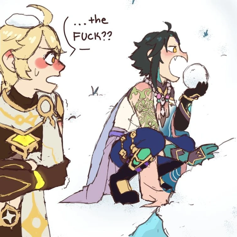 "once the snow is thick enough, we can eat it." Xiao Fandom