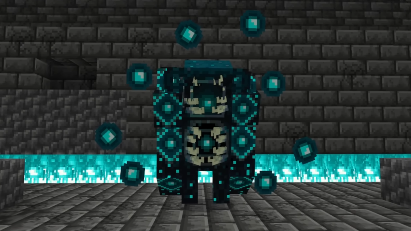 The Sculk Boss from the 1.20 update of Minecraft.