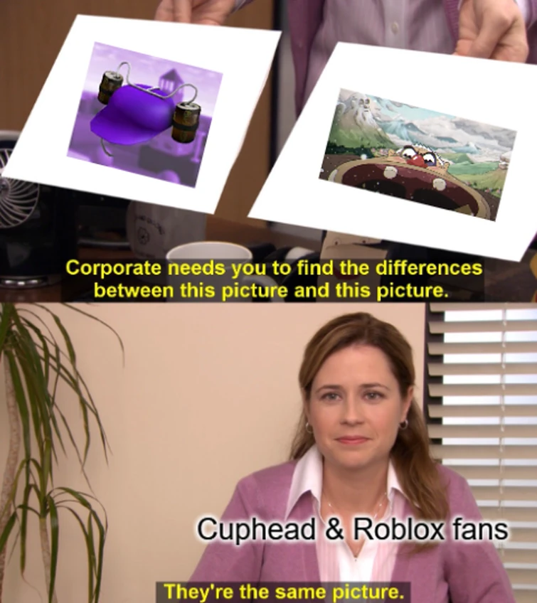 Cuphead meme (People who are fans of both roblox & cuphead will get the meme)  | Fandom
