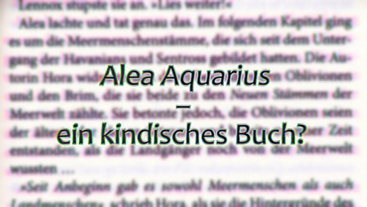 Warum schreibt Tanya Stewner so kindisch? (Alea-Aquarius-Prosa analysiert)