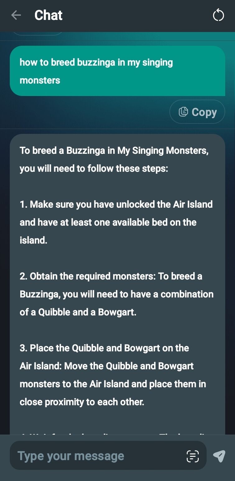 Buzzinga breeding combo