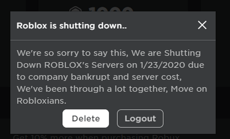 Roblox Aint Gonna Be Good In March I Think Fandom - why is roblox shut down right now