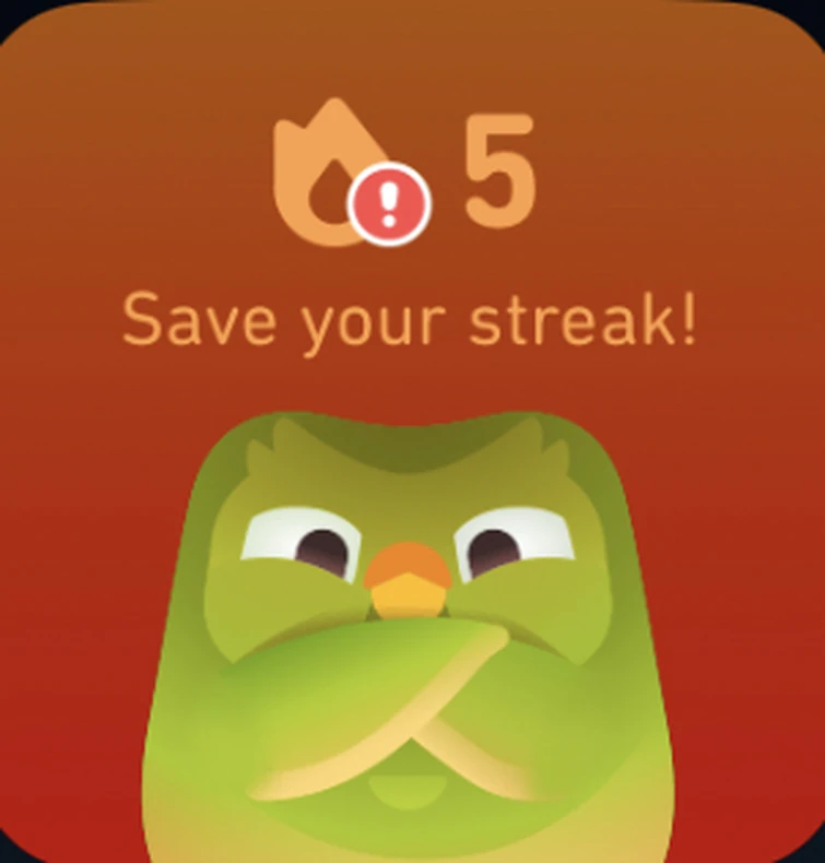 My Duolingo messages have been becoming progressively more threatening ...