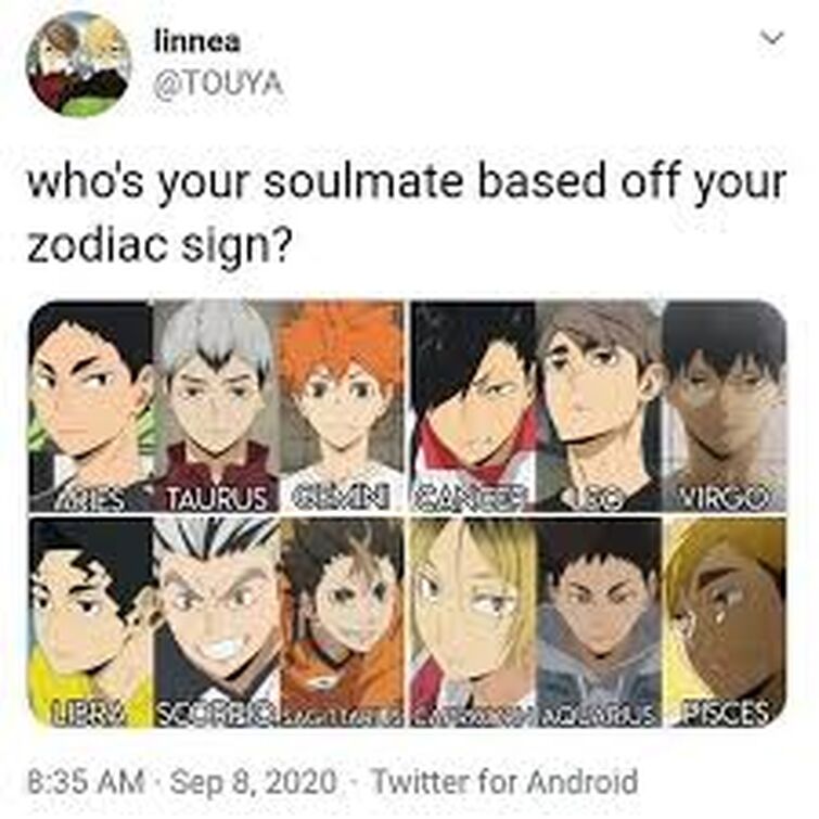 Which Haikyuu!! Character Are You, According To Your Zodiac Sign?