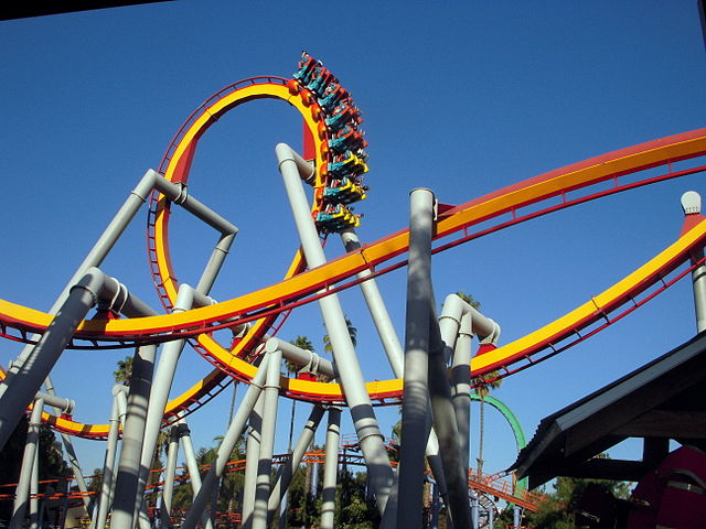 Silver bullet roller coaster hi-res stock photography and images