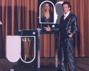 Mark O'Brien performing Split Image on stage