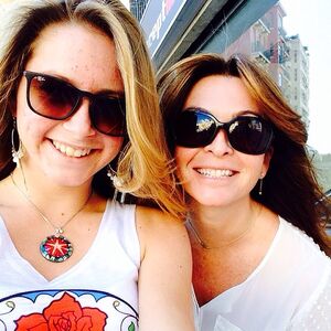 Suzi Perry and daughter 2014