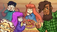 The ending photo if the player has obtained 90-149 strawberries.