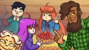 The ending photo if the player has obtained 50-89 strawberries.
