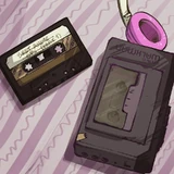 Art Cassette.jpg (66 КБ) Алекс почему-то очень любит кассеты. Она такая хипстерша. Я украл ее плеер для этой поездки, лол