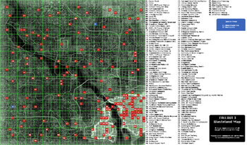 Fallout 3 - Unexplored Map, This corner of the map remained…