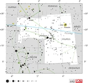 One of the zodiac constellations, Taurus (♉︎).