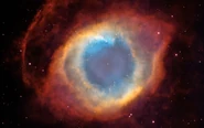 Real image of Helix Nebula from the Hubble Space Telescope