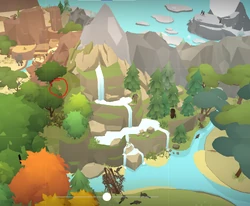 TibeTANFOXLOCATION.png (891 KB) This is the location of the Tibetan Fox, above and to the left of the waterfalls near the top of the peak.