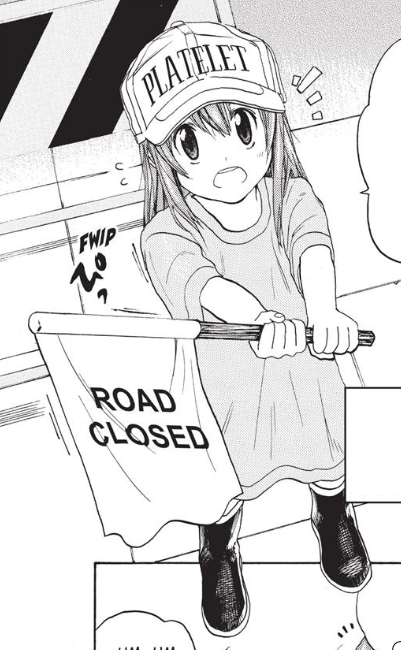 Platelet, Hataraku Saibou (Cells At Work!)