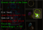 Emerald Amulet of the Grave