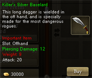 Killer's Silver Baselard