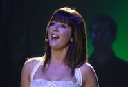 Lisa Kelly performing (close-up)