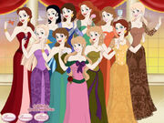 The ladies in the ballroom (Disneyfied style)