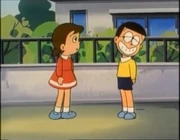 An still from an scene from episode 9, which was censored in a few dubs
