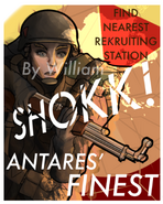 "Antares’ Finest. Shokktrooper recruitment poster." by .willowg.