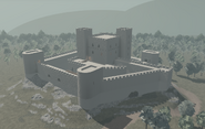 Bastião Ventoso castle design left view