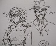 Drawing of Maya and Aran Tau by sergentkolibri.
