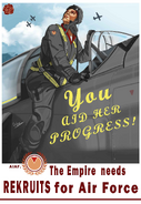 "Antares Imperial Airforce Recruitment poster calling on for people to enlist" by richard_izan.