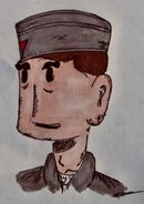 "Off-duty male Antarean soldier with a field cap." by Bossman232.