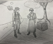 "Soldiers chitchatting" Starscape engineer.