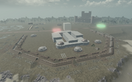 Vegan coastal defenses and coastal guns in front of the castle
