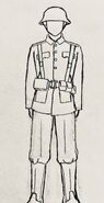 Aquilan Army Soldier concept drawing.