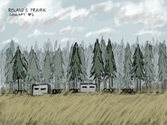 Drawing of Aquilan pillboxes in Roland Prairie by gktrombley.