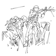 "Corvun Assault trooper firing his T09 at a Cetan Position" by Coiflo.
