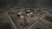 Overview of the howitzer gun pit in Point C.
