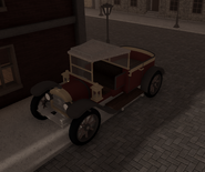 Red pickup truck that can also be found in Route 23