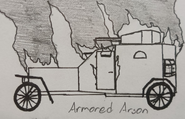 "Cetan armored car burning" by bassasteroid2008.