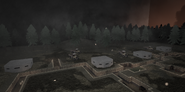 View of the Aquilan Spawn being lit up by an illumination flare.