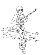 "Female Antarean Auxiliary soldier" by coiflo.