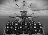More Detailed photograph of the 10th anniversary picture of the CIS Kaitos and its crew.