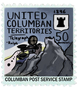 1896 Columban Post Stamp by foretss.