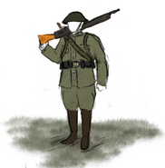 Drawing of Cetan Machinegunner by dinonamu.