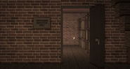 Entrance to Amburgers' stockroom from the rear.