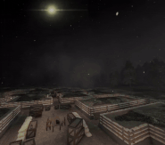 Illumination flare flying from the Antarean side to the Aquilan side.
