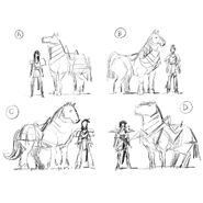 Horse and rider roughs 1 - anthony holden
