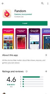 Fandom App Play Store