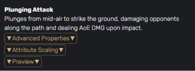 В этом примере показано оформление текстовых «кнопок» в Genshin Impact с использованием Мобильного CSS. Незначительные изменения показывают изображения кнопок, которые пользователи могут выбрать и узнать больше информации.