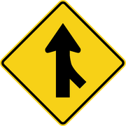Merge sign