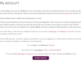 Help:Closing an account