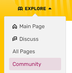 Help:Community Page, Community Central